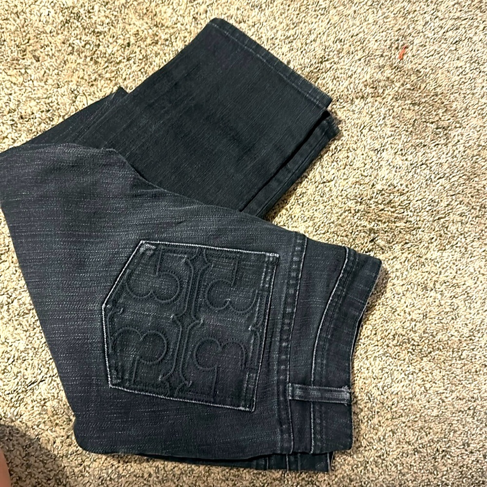 Tory Burch black denim skinny jean